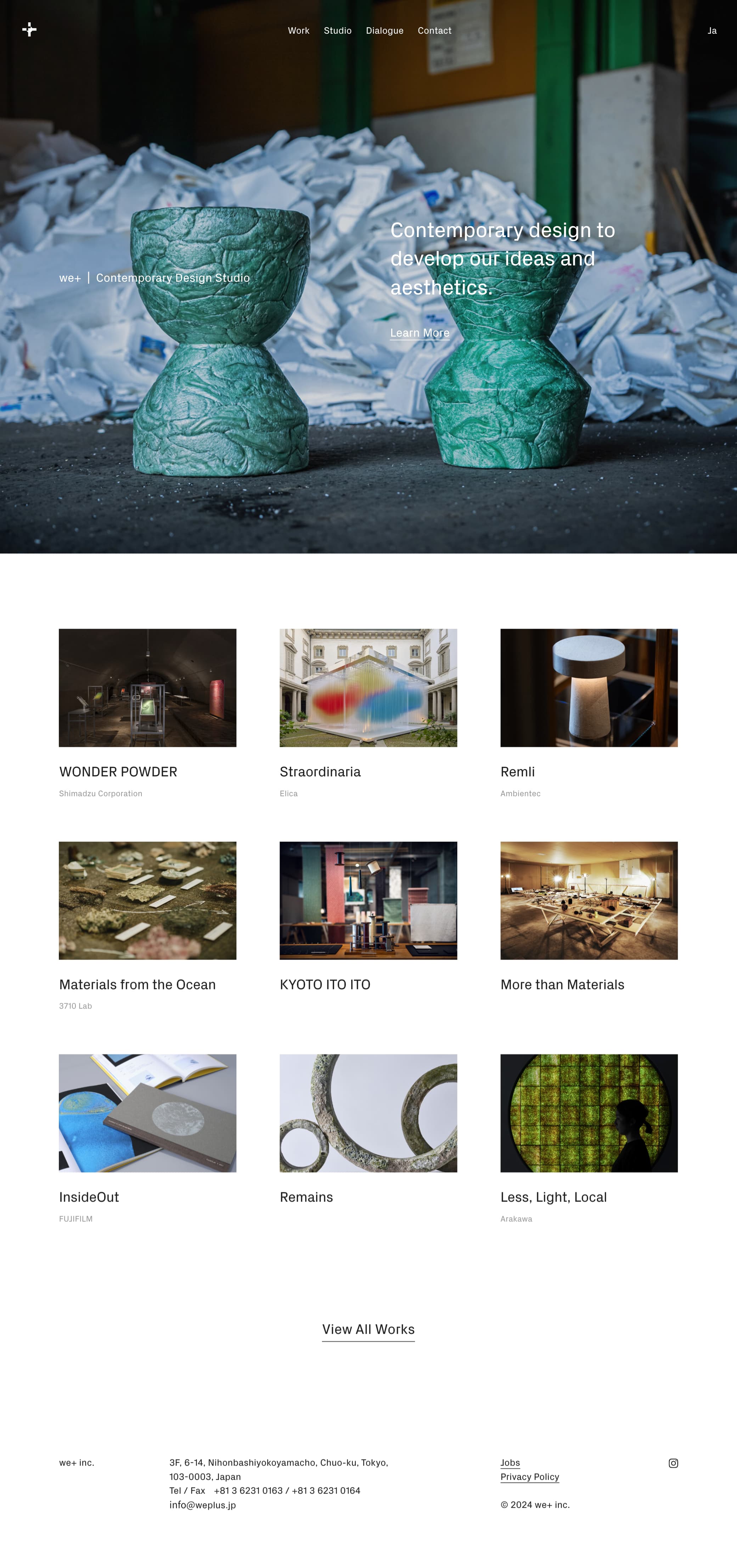 We Design we+ — Contemporary Design Studio | 81-web.com : 日本のWebデザイン・Webサイトギャラリー ...